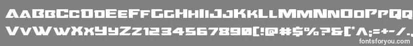 Oceanicdriftexpand Font – White Fonts on Gray Background