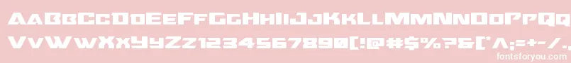 Oceanicdriftexpand Font – White Fonts on Pink Background