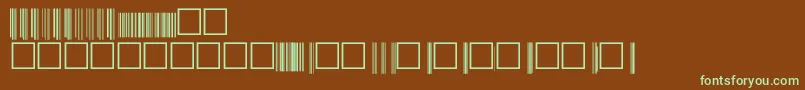 V200013 Font – Green Fonts on Brown Background