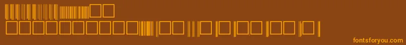 V200013 Font – Orange Fonts on Brown Background