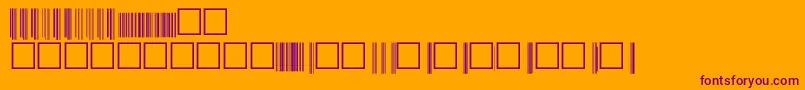 V200013 Font – Purple Fonts on Orange Background