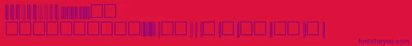 V200013 Font – Purple Fonts on Red Background