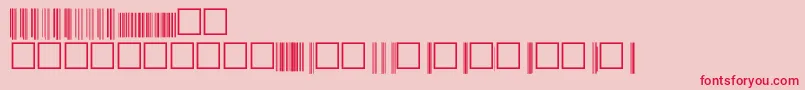 V200013 Font – Red Fonts on Pink Background