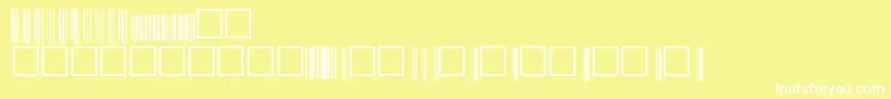 V200013 Font – White Fonts on Yellow Background