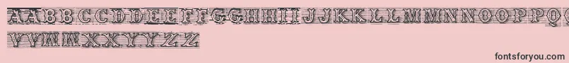Tagwood Font – Black Fonts on Pink Background