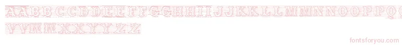 Tagwood Font – Pink Fonts on White Background