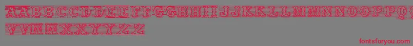 Tagwood Font – Red Fonts on Gray Background