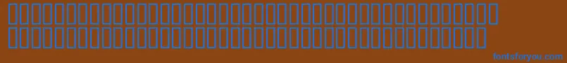 Weshollidaysh Font – Blue Fonts on Brown Background