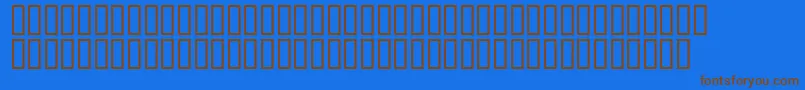 Weshollidaysh Font – Brown Fonts on Blue Background