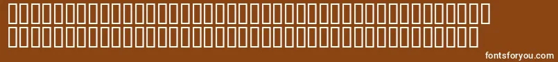 Шрифт Weshollidaysh – белые шрифты на коричневом фоне
