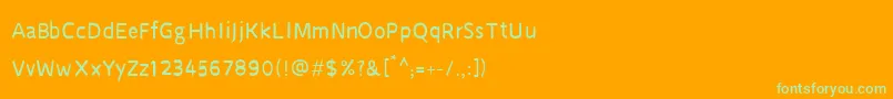 CruSarawut57フォントについての詳細 フォントCruSarawut57 – オレンジの背景に緑のフォント