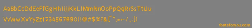 CruSarawut57 Font – Orange Fonts on Gray Background