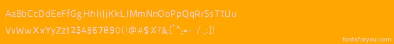 Saiba mais sobre a fonte CruSarawut57 Fonte CruSarawut57 – fontes rosa em um fundo laranja
