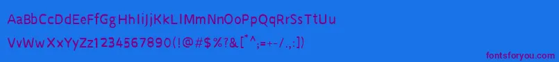 CruSarawut57 Font – Purple Fonts on Blue Background