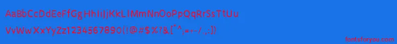 CruSarawut57 Font – Red Fonts on Blue Background