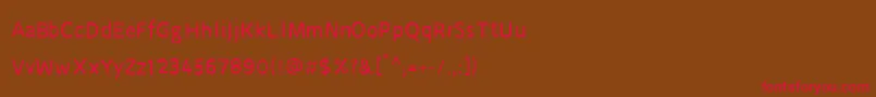 CruSarawut57 Font – Red Fonts on Brown Background