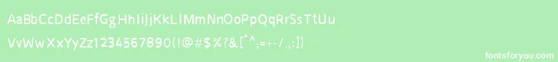 フォントCruSarawut57 – 緑の背景に白い文字