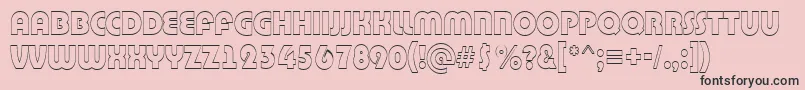 Bighaustitul3DRegular Font – Black Fonts on Pink Background