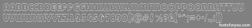 Bighaustitul3DRegular Font – White Fonts on Gray Background