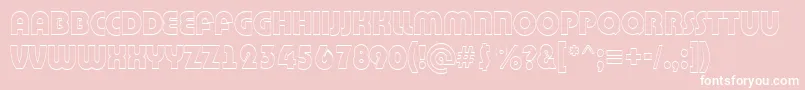 Bighaustitul3DRegular Font – White Fonts on Pink Background