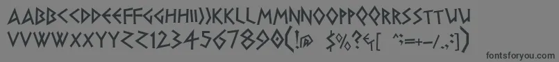 Dsgreece Font – Black Fonts on Gray Background