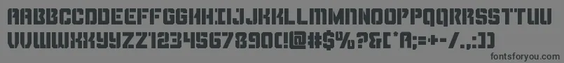 Thundertrooper Font – Black Fonts on Gray Background