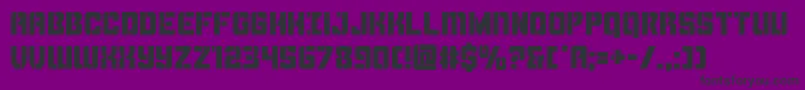 Thundertrooper Font – Black Fonts on Purple Background