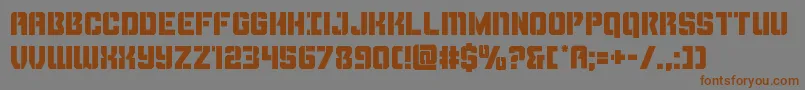 Thundertrooper Font – Brown Fonts on Gray Background