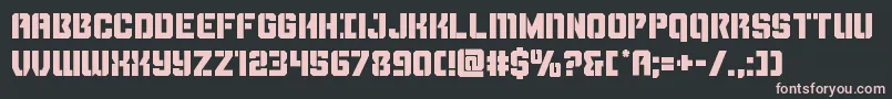 Thundertrooper Font – Pink Fonts on Black Background