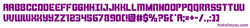 Thundertrooper Font – Purple Fonts on White Background