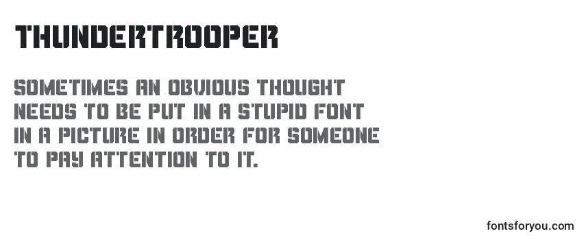 Schriftart Thundertrooper