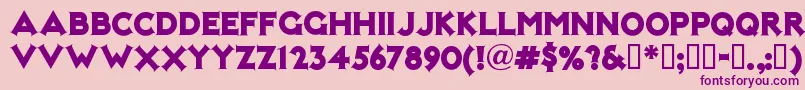 Notmk Font – Purple Fonts on Pink Background