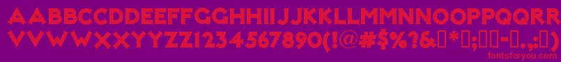 Notmk Font – Red Fonts on Purple Background