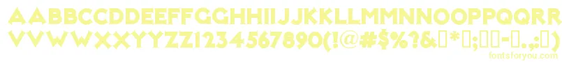 Notmk Font – Yellow Fonts on White Background