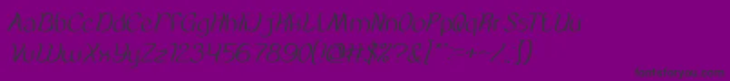 AmazingSymphonyItalic Font – Black Fonts on Purple Background