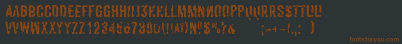 More about DerivatNo2 Font DerivatNo2 Font – Brown Fonts on Black Background