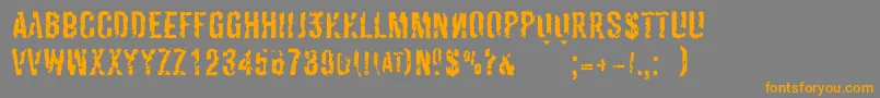 More about DerivatNo2 Font DerivatNo2 Font – Orange Fonts on Gray Background