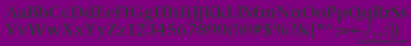 ItcStoneSerifLtSemibold Font – Black Fonts on Purple Background