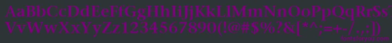 ItcStoneSerifLtSemibold Font – Purple Fonts on Black Background