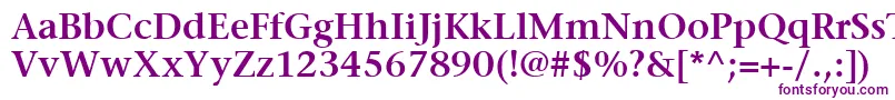 ItcStoneSerifLtSemibold Font – Purple Fonts on White Background