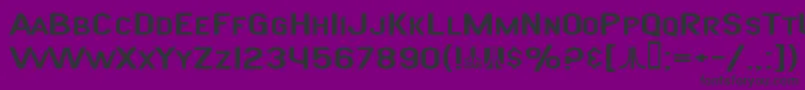 フォントSfAtarianSystemExtended – 紫の背景に黒い文字