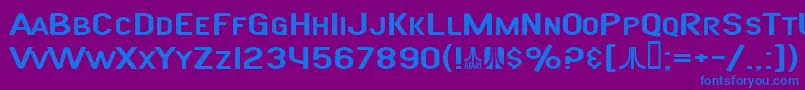 SfAtarianSystemExtended Font – Blue Fonts on Purple Background