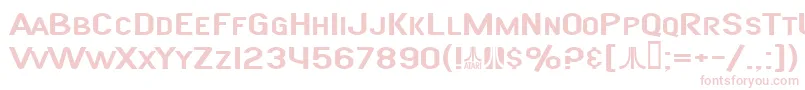 SfAtarianSystemExtended-fontti – vaaleanpunaiset fontit valkoisella taustalla
