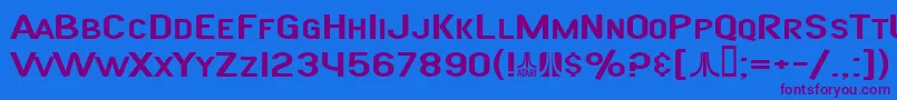 Шрифт SfAtarianSystemExtended – фиолетовые шрифты на синем фоне