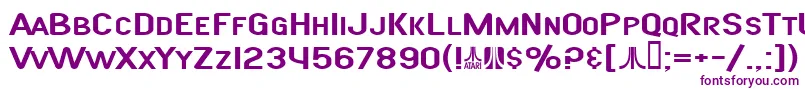 SfAtarianSystemExtended Font – Purple Fonts on White Background