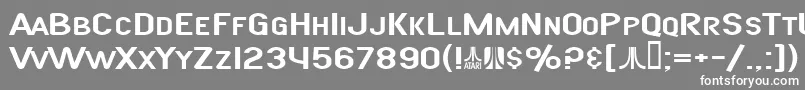 SfAtarianSystemExtended Font – White Fonts on Gray Background