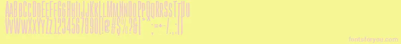 GoboldHigh Font – Pink Fonts on Yellow Background