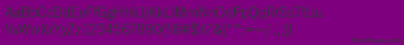 Newsgott Font – Black Fonts on Purple Background