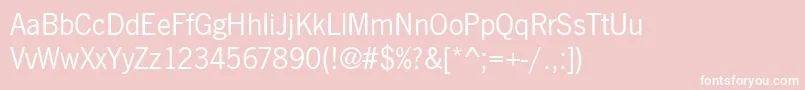 Newsgott Font – White Fonts on Pink Background