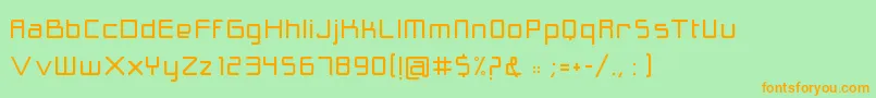 Cynthe Font – Orange Fonts on Green Background